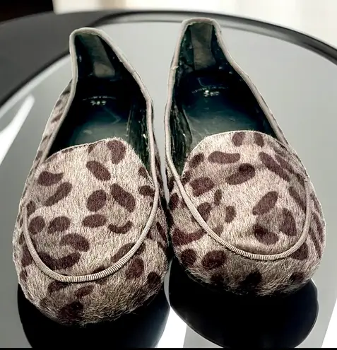 Gap Calf Skin Leather Women’s Leopard Print Loafers