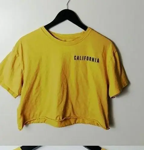 Rush Cold California Los Angeles T Shirt Palm Tree Raw Hem Double Sided XL