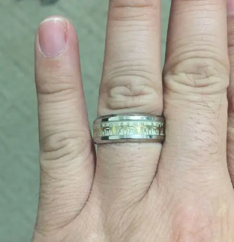 Glow in The Dark Gold Spiderman Ring Size 12