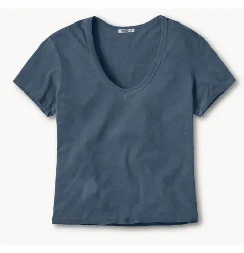 Buck Mason Women's Slub Cotton Easy Fit V Neck Made in USA Tee T