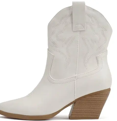 Soda White Western Cowboy Boot