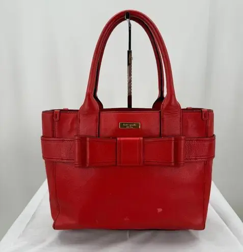 Kate Spade New York Quinn Villa Avenue Leather Shoulder Bag Red