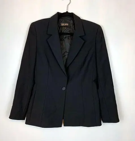 Escada Margaretha Ley Blazer Wool Black Size 40