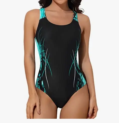 Women One Piece Athletic Lap Swimming Competition Racing Swimsuit Multiple Size XL