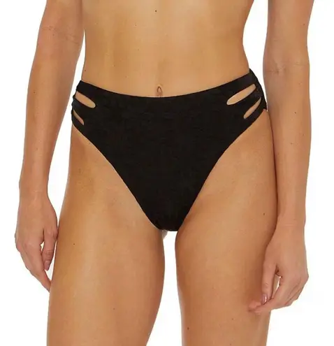 Trina Turk Joplin Daisy Jacquard Cut-Out High Waist Swim Bottom