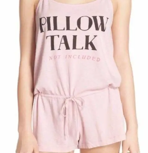 "Pillow Talk Not Included" Pink Romper Size M