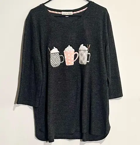 Triple Mug Gray Hacci Top