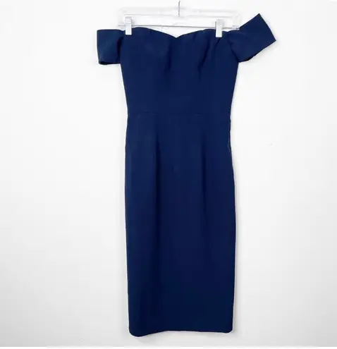 Dress the Population Midnight Blue Bailey Sweetheart Neckline Sheath Dress XS