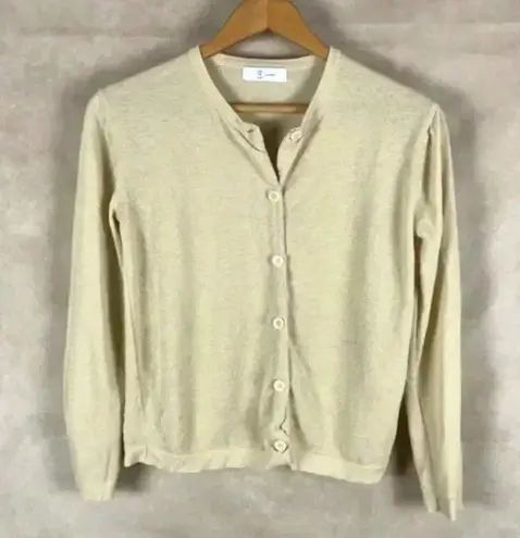 BLOSSOM H Lightweight Knit Cardigan Size SMALL Tan
