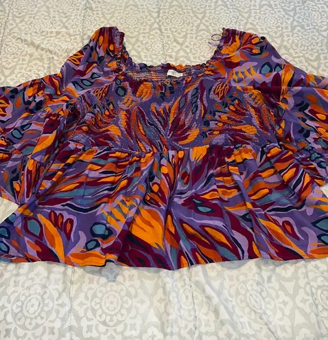 Terra & Sky Plus Size Multicolored Blouse