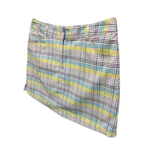 Slazenger Size 8  Womens Golf Plaid Skort Skirt Undershorts Pockets