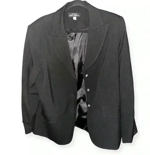 Giorgio Sant’ Angelo women’s black blazer size 16W Classic