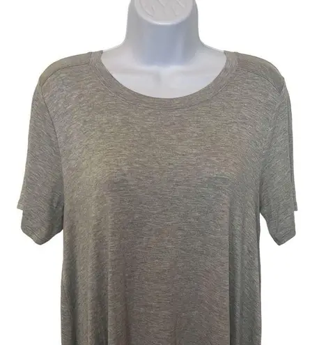 BCBGeneration  Women's Gray Short Sleeves Pullover T-Shirt Dress Size L