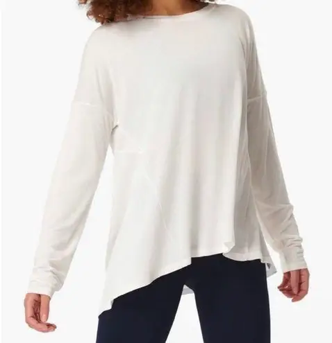 Sweaty Betty  East Peazy Long Sleeve Shirt White Size medium