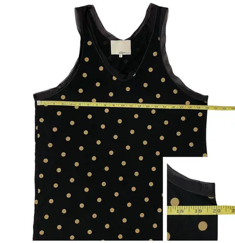 3.1 Phillip Lim Sleeveless Cotton Polka Dot Tank Dress - Black - Small