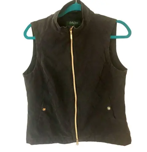 Black Diamond BOBBY JONES Clover GOLF  Quilted 2-Way Zip VEST