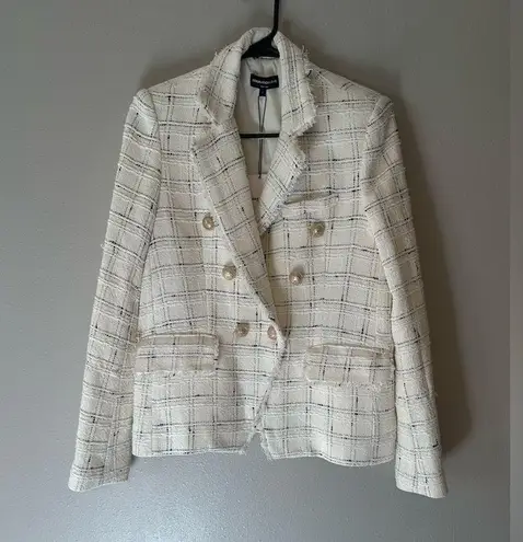 Generation Love NWT Generational Love Eliza Windowpane Tweed Blazer