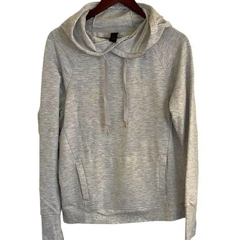 Yogalicious , gray pull over hoodie women’s small