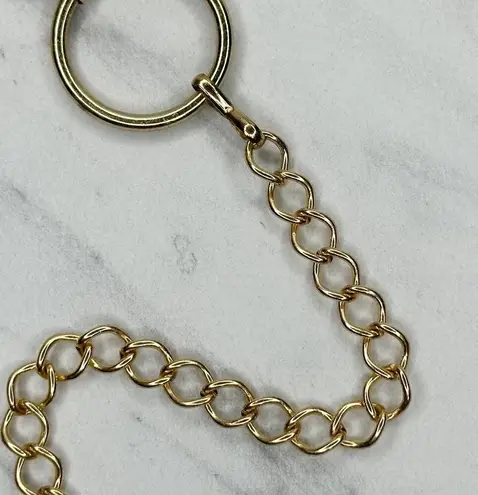 Adrienne Vittadini Gold Chain Link Belt Geometric ✨