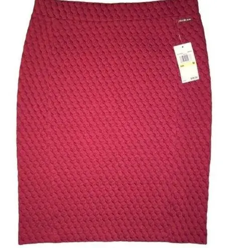 Michael Kors 🔥 NWT Womens pencil Skirt Size M Red Above Knee Pencil skirt