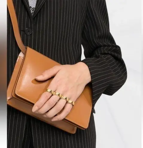 Alexander McQueen Four Ring Clutch Detachable Knuckle Ring Strap Shoulder Bag