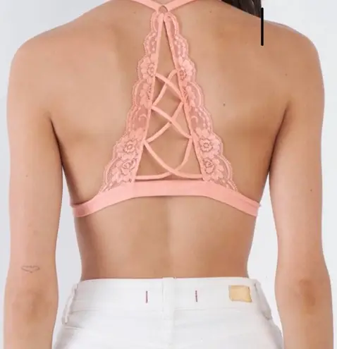 Boutique Light Pink Lace Bralette