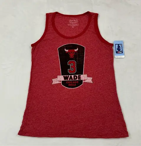 Nba Chicago Bulls Dwyane Wade 3 Majestic Threads Red Tank Top Shirt Women’s XL
