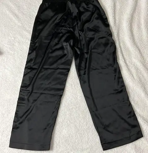 FOR THE REPUBLIC faux tearaway pants black w/ white & red stripe size M NWT