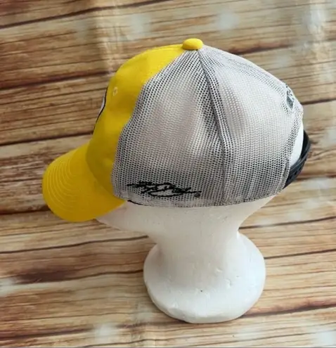 NASCAR Mesh back Team Yellow Hat Cap with driver's number Kyle Busch #18