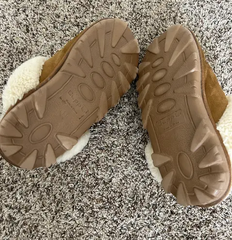 Women’s Fur Slippers Tan Size 11