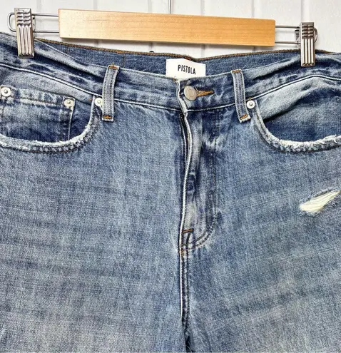 Pistola Blue Distressed Boyfriend Jeans Size 28 Style#P6626KEE-ATD