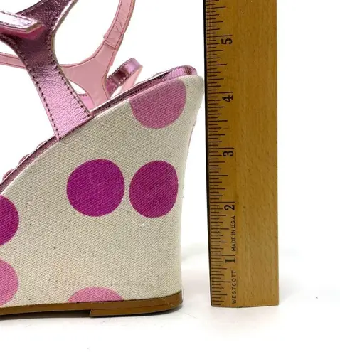 FRANCO BARBIERI wedge sandals, size 7.5, made in Italy