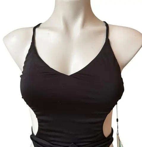 The Bikini Lab NWT, Sexy Skimpy Coverage One Piece Black Swimsuit, Sz XXS