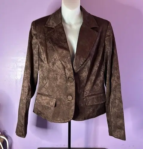 Apt. 9  Brown Brocade Jacket size 12