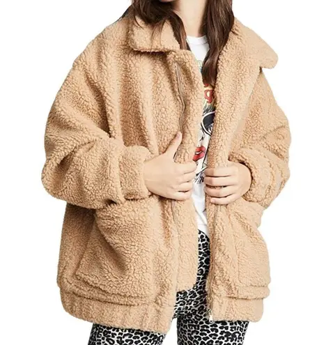 I am gia .AM.GIA Pixie Sherpa Teddy Coat Oversized