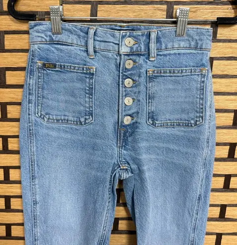 Ralph Lauren Polo  Multi Button Skinny Jeans‎ Size 26