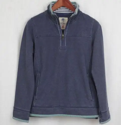 Ladies' Fat Face The Airlie Blue Zip Sweatshirt US Size 6