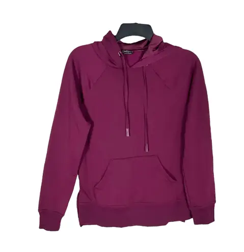 Athletic Works Deep Plum Soft Fleecy Inside Pullover Hoodie Wm XS 0-2