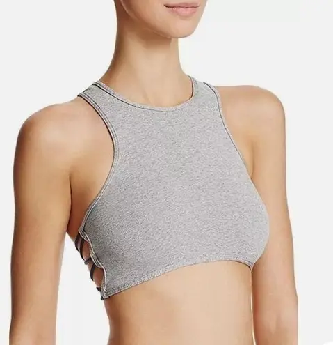 Free People  Intimately Side Cross Racerback Bra Grey and dark blue