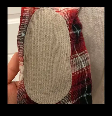 About A Girl thermo button down plaid blouse Size Small