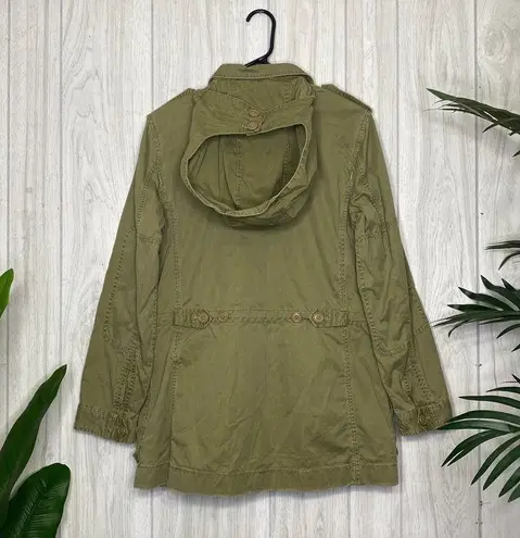 J.Crew  Boyfriend Fatigue Military Parka Jacket size S Small 19985