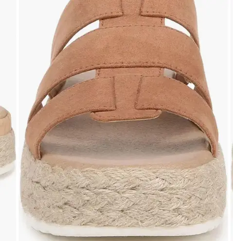 Dr. Scholls NWOT Electric platform wedge sandal black 9