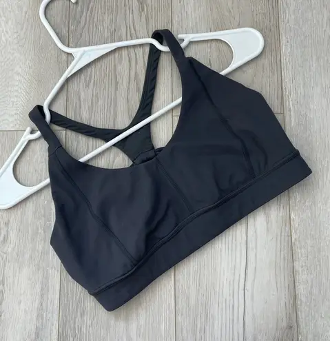 prAna Sports Bra strappy racerback womens Black (medium) workout yoga outdoor