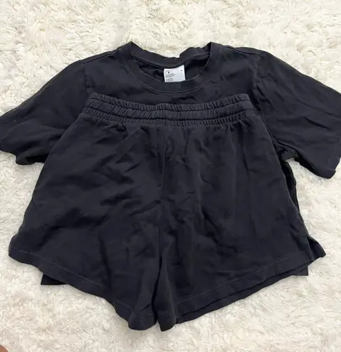 ONIA two piece set charcoal gray