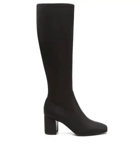 Donald Pliner Cassidy Black Crepe Tall Shaft Boot Size 5M New in Box Retail $268
