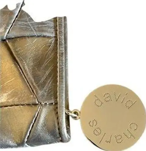 David Charles Metallic Silver Clutch Handbag