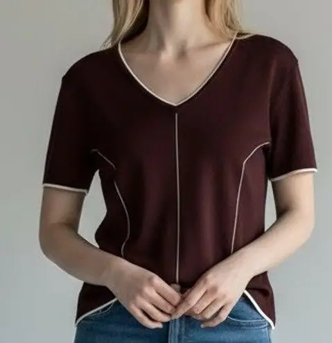 FINITY Women's Brown Knit V