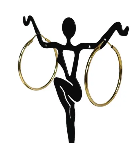 18KT 750 SOLID YELLOW GOLD HOOP EARRINGS