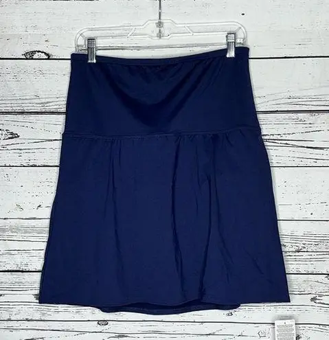 Lands'End Lands’ End NWT Size 16 Navy Blue Tummy Control Modest Swim Skirt w/ Panty