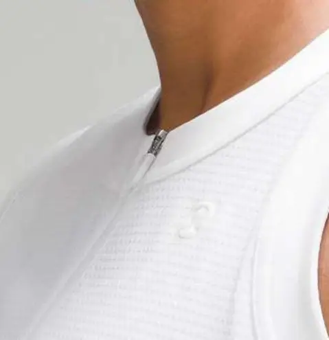 Lululemon NWOT  Grid-Texture Sleeveless Tennis Dress White